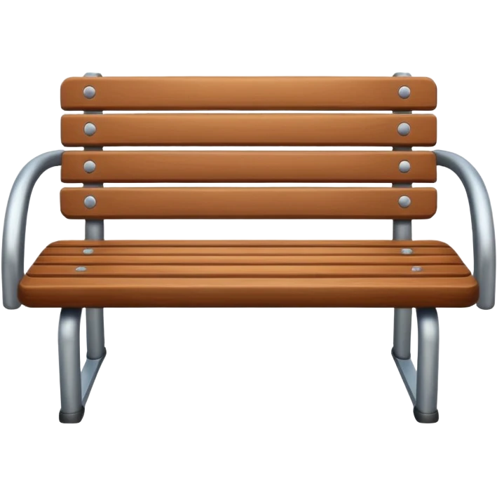 Bench facing at the front emoji