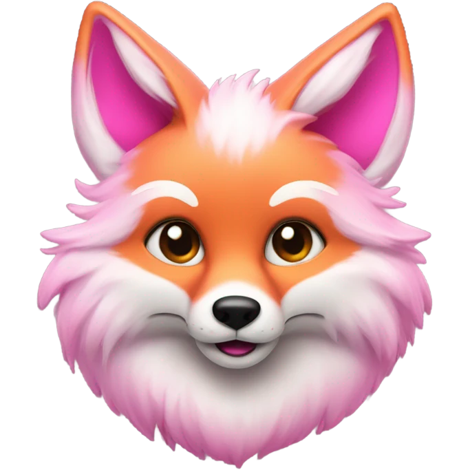 Pink fox emoji