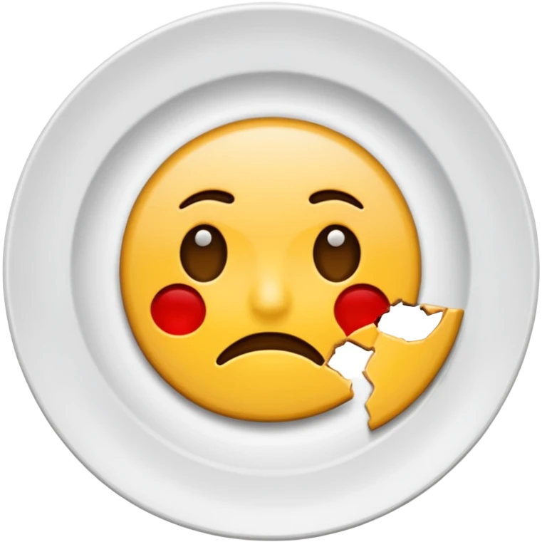 broken plate emoji emoji