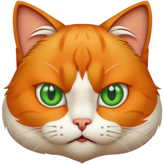 Disgusted cat face emoji