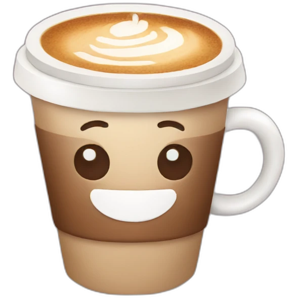 kawaii coffee emoji
