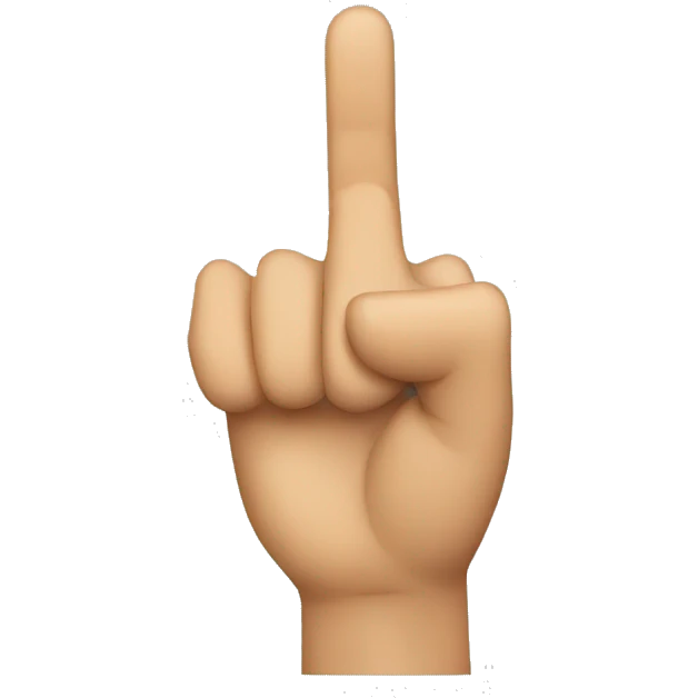 You point finger emoji