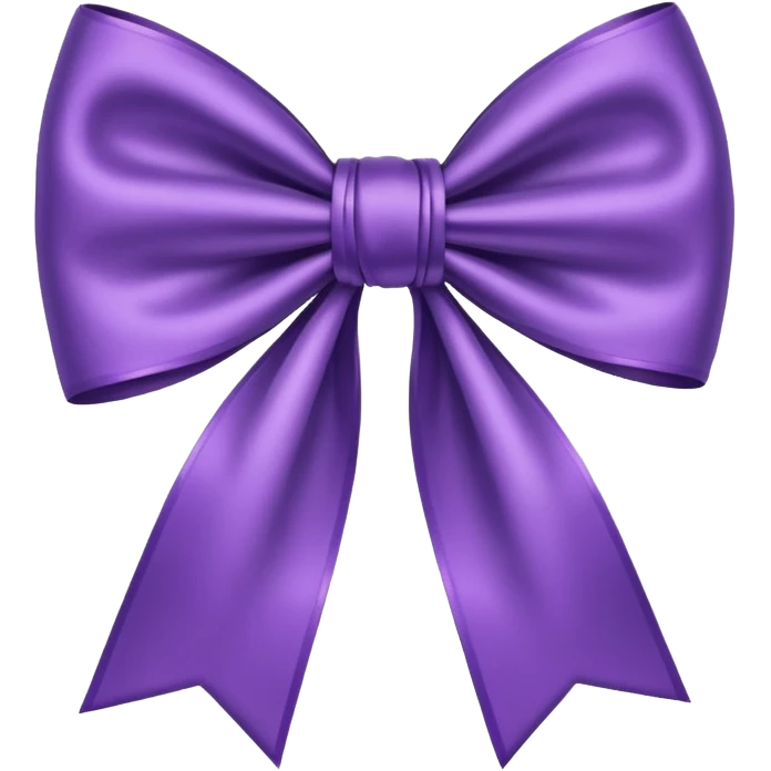 Purple bow emoji