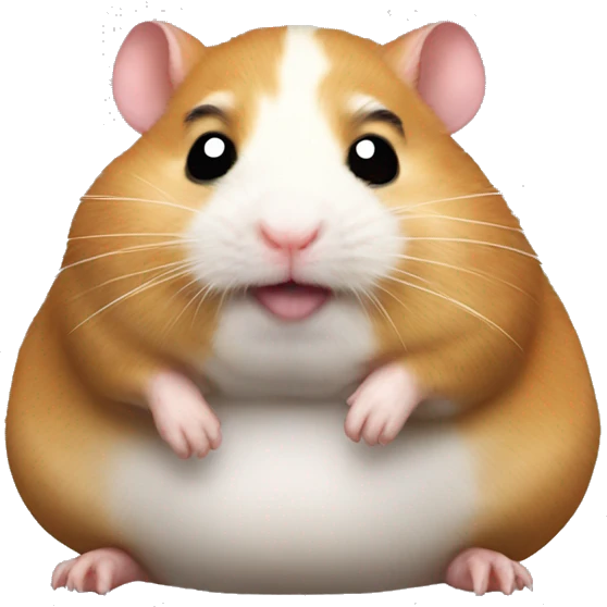 Fat fat fat spiderman hamster head emoji
