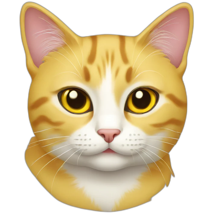 cat yellow emoji