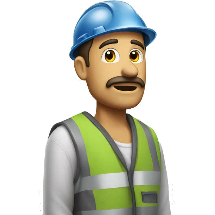 constructor guy thinking with his hand on this chin emoji
