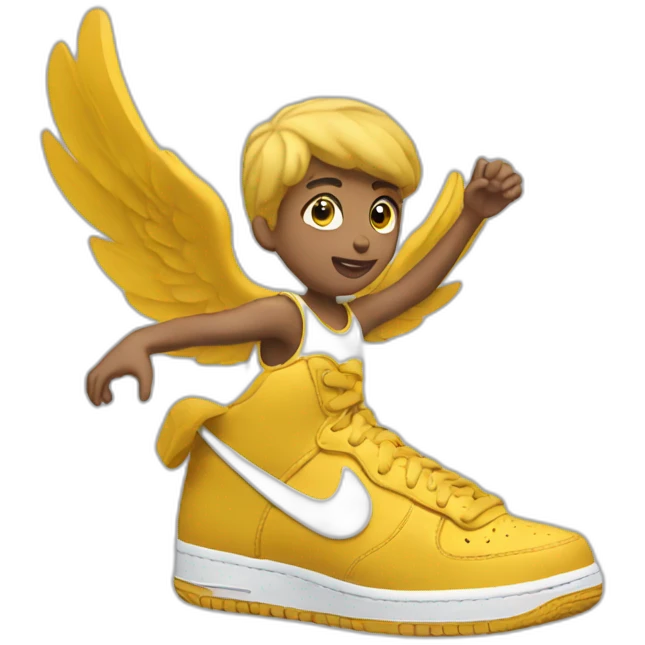 flying nike  emoji