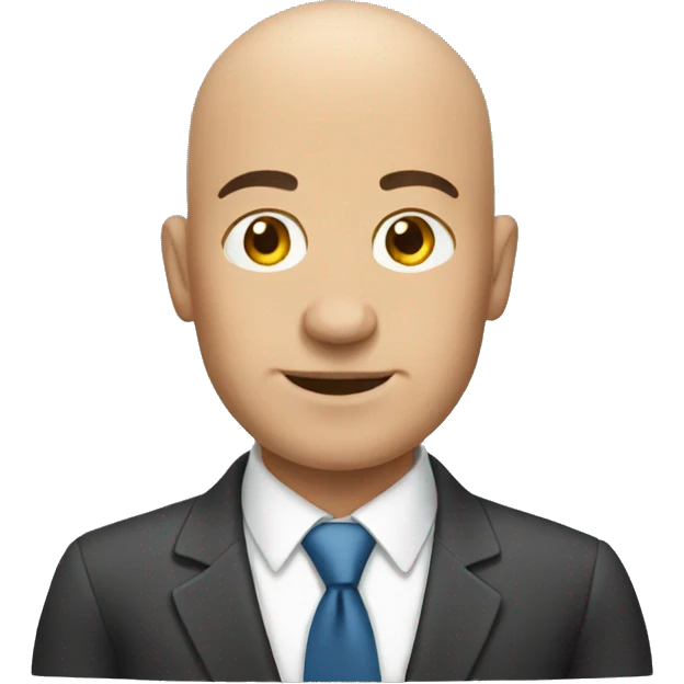 bald businessman emoji