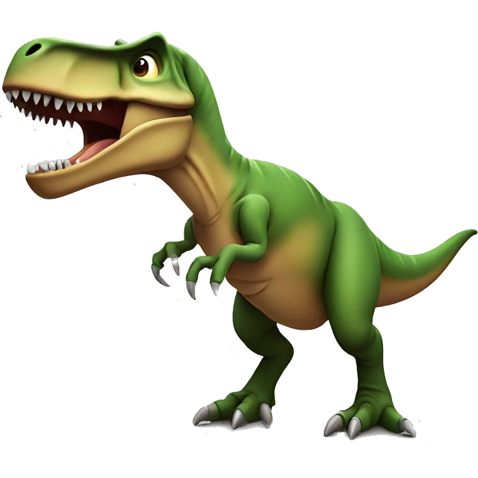 T-rex with a broken arm emoji