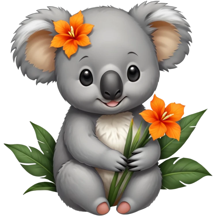 Koala with canna  emoji