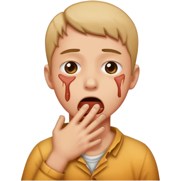 Person choking themselves  emoji