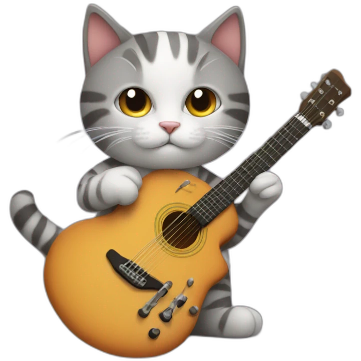 cat-with-guitar emoji