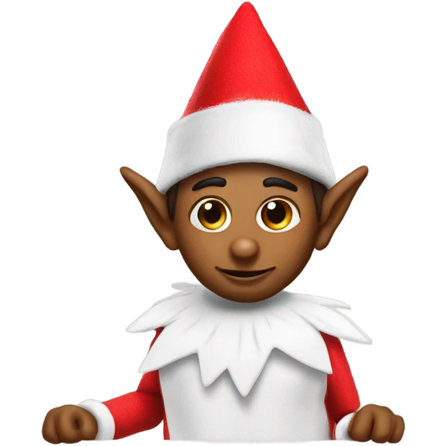 Elf on the shelf being bad emoji