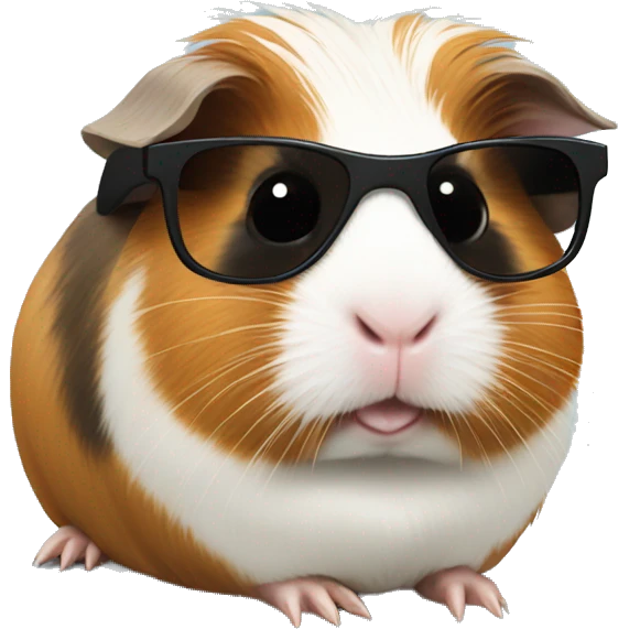 Guinea pig with sunglasses  emoji