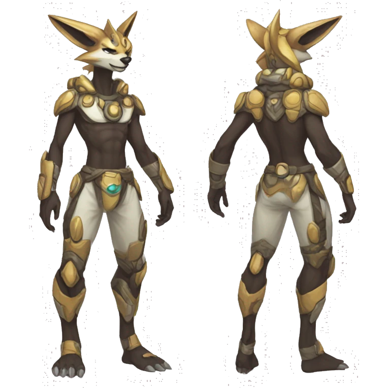 Anthro Bagbean-Protogen-Synth-Primagen-Fakémon Full Body emoji