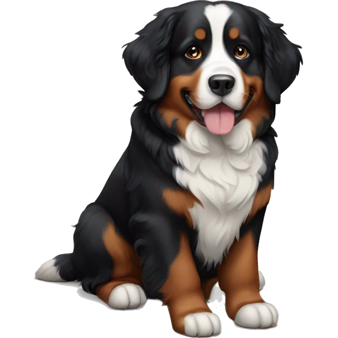 Dog Bernese  emoji