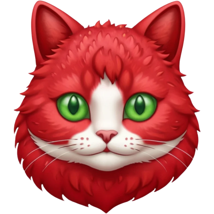Strawberry cat emoji