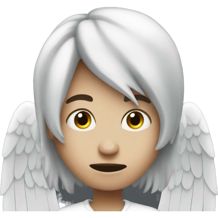 Scary angel emoji