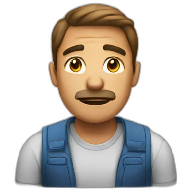 man saying no emoji