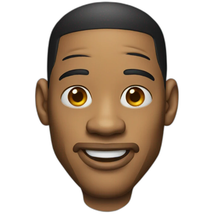 Will smith wearing clown mask emoji