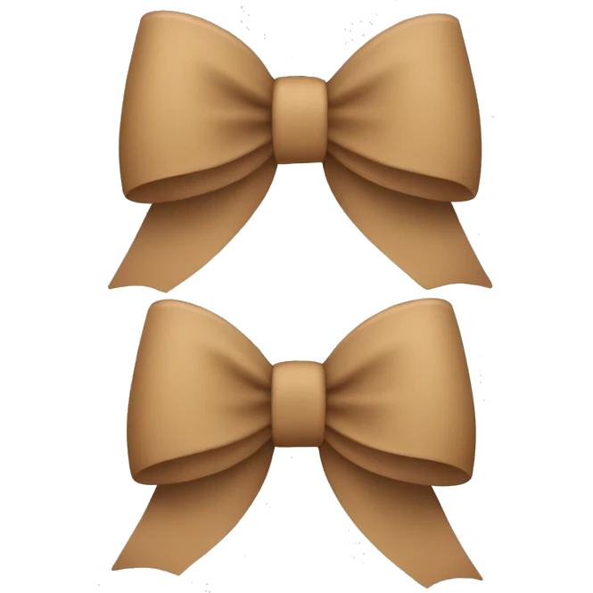 Light brown bow  emoji