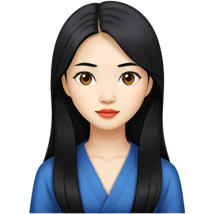 Vietnamese woman with Long hair emoji