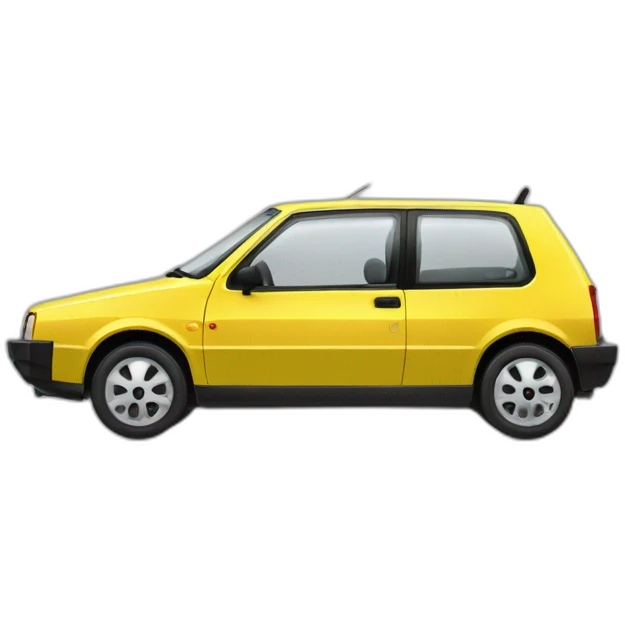 yellow fiat uno sporting emoji