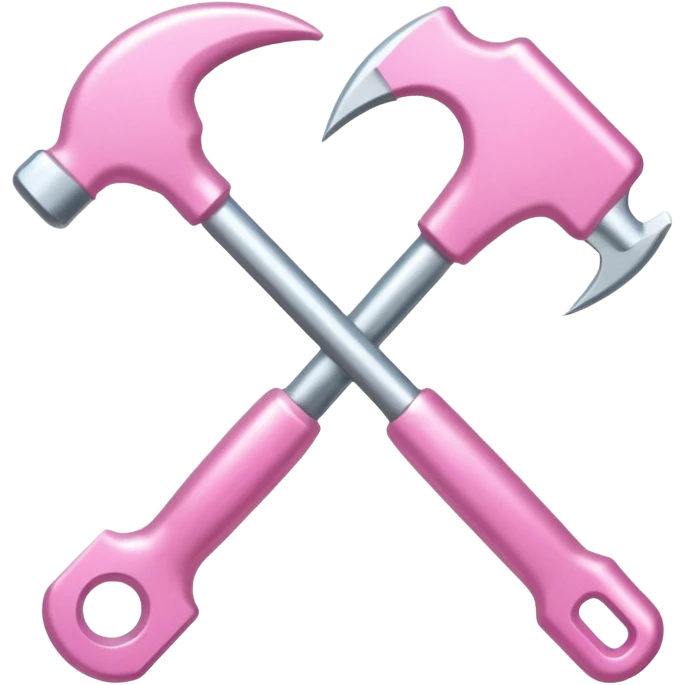 pink and white tools emoji