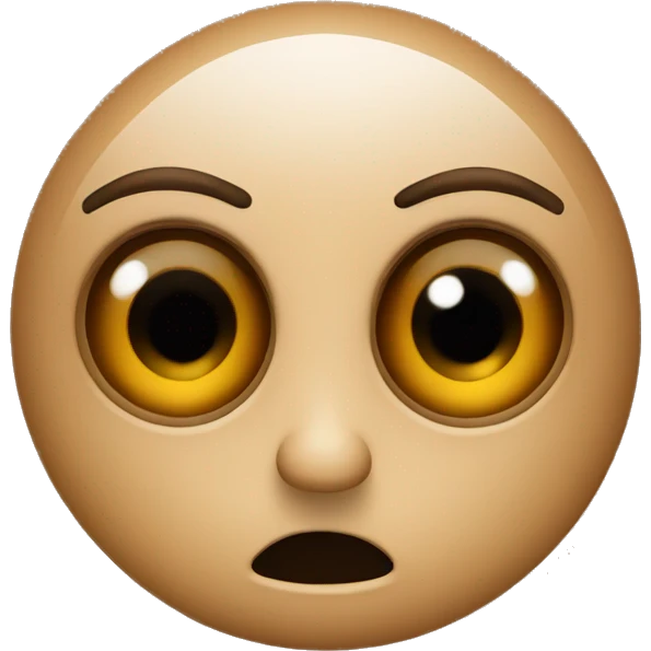 mysterious eyes on brown background emoji