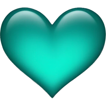 Teal heart emoji