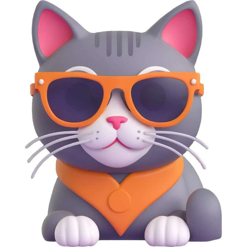 cat wearing sunglasses emoji