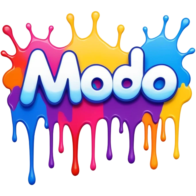 Graffiti the word mod with drippy paint  emoji