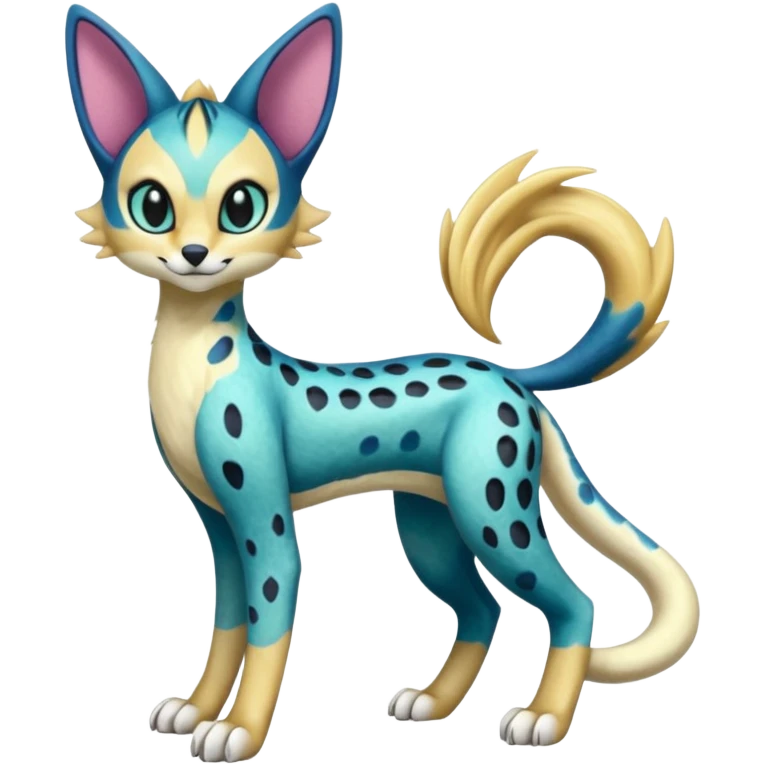 Meloetta-Sergal-Serval-Toothless-Cresselia-Palkia-Stitch-Fakémon-creature-hybrid emoji