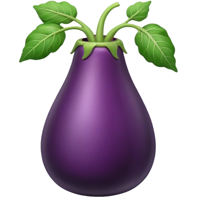Eggplant in something looking like a vagina emoji