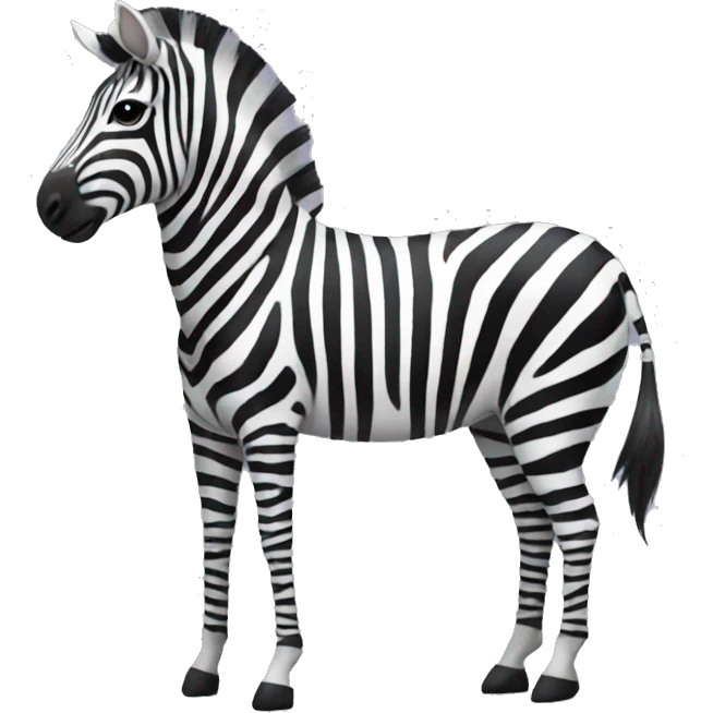 Zebra with heels emoji
