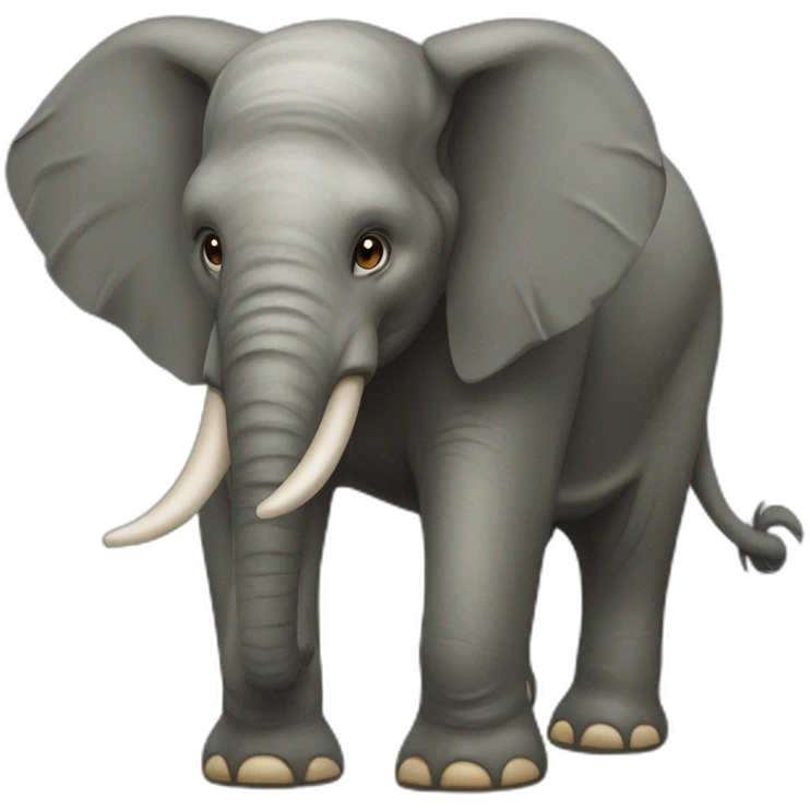 Elefante tandem psichico da guerra emoji