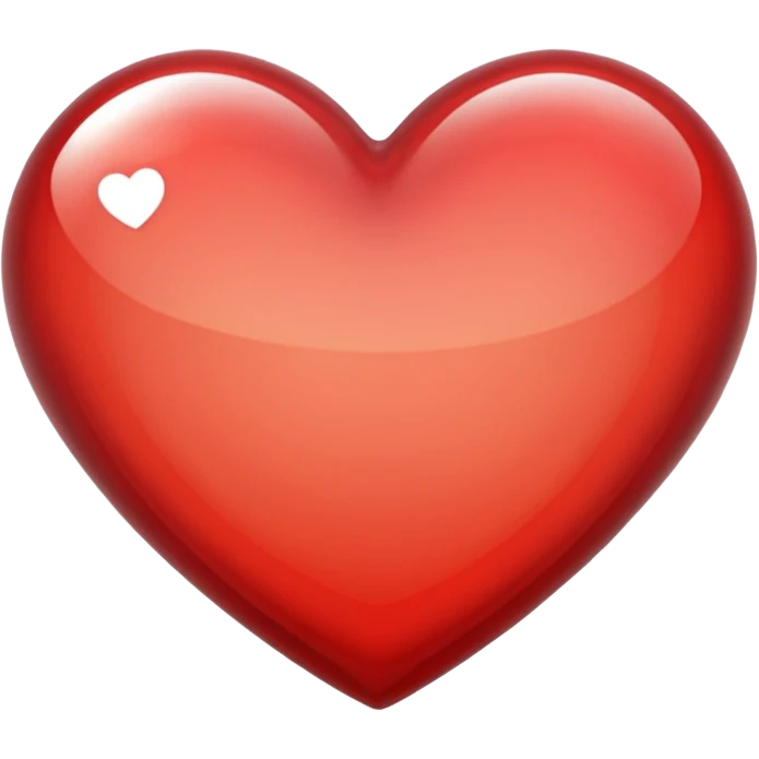 heart with a glassy effect emoji