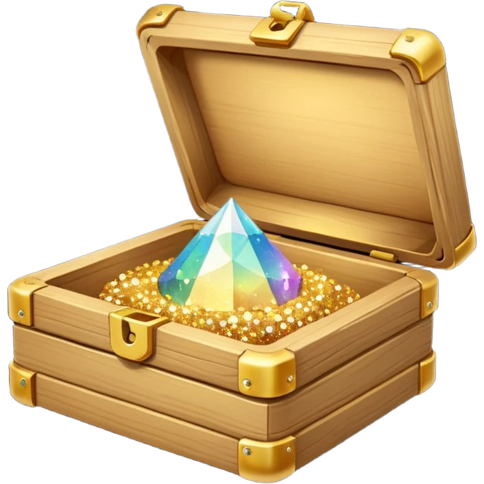 open box with sparkles above emoji