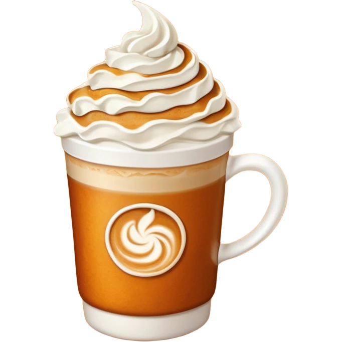 Pumpkin spice latte emoji