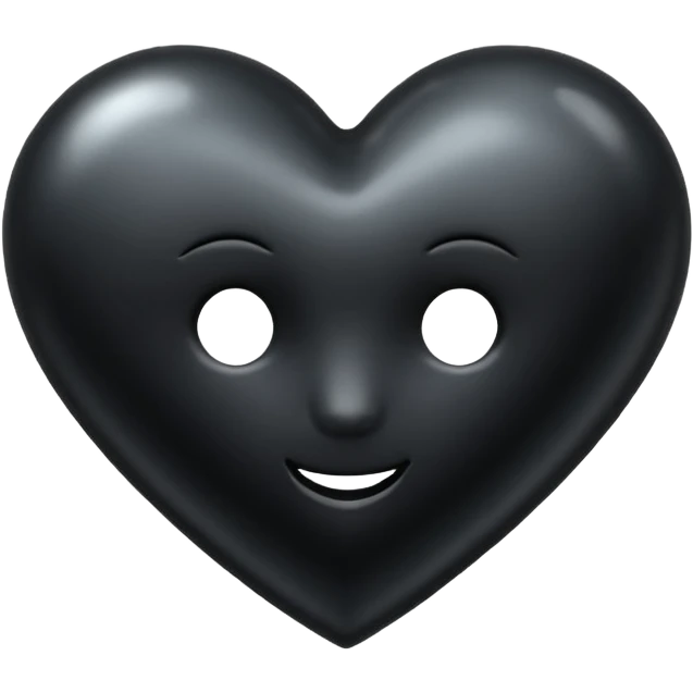 Black Heart H emoji