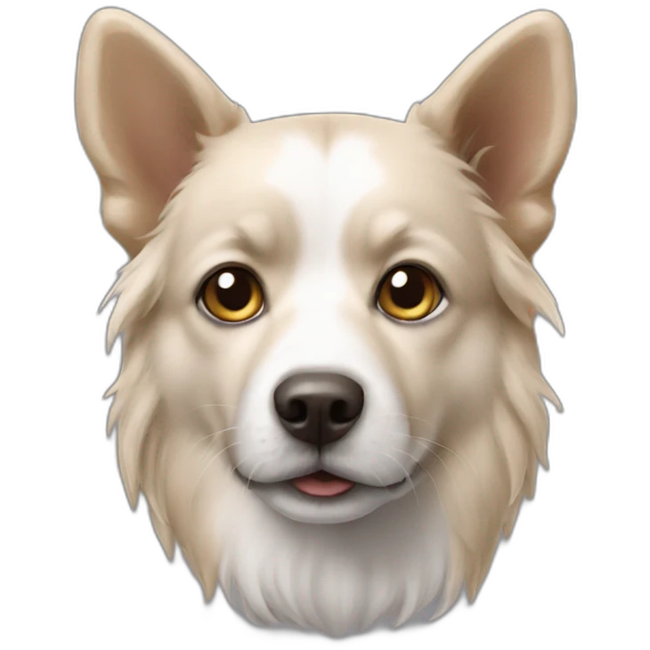 Chien sur chat emoji
