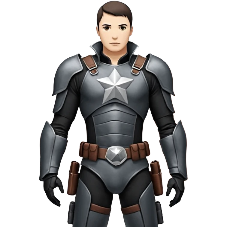 набор стандартных смайликов бородатый мужчина в костюме супер героя с буквой М  на груди веселится в стиле симсонов emoji