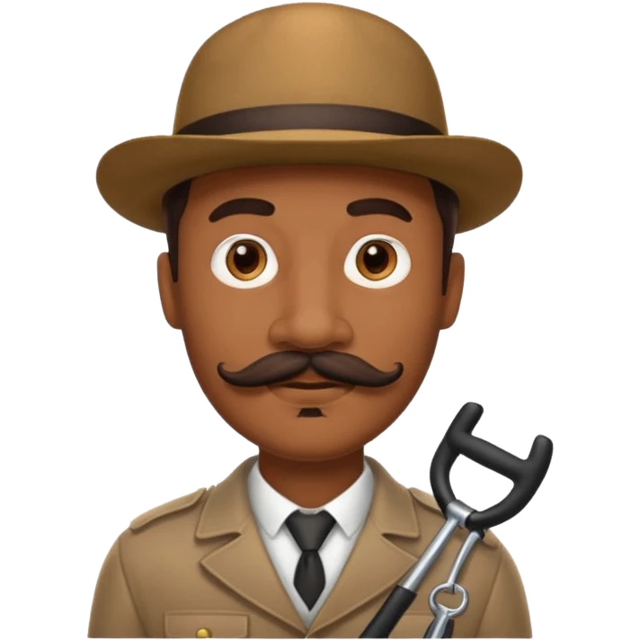 picture 2 and another style of mustache emoji