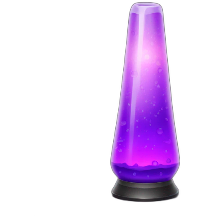 A purple lava lamp emoji