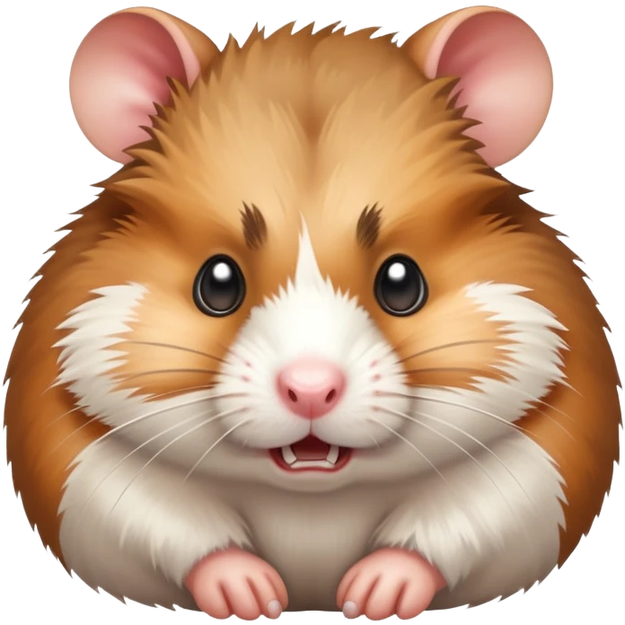Angry looking hamster emoji
