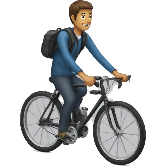 Man and bike emoji