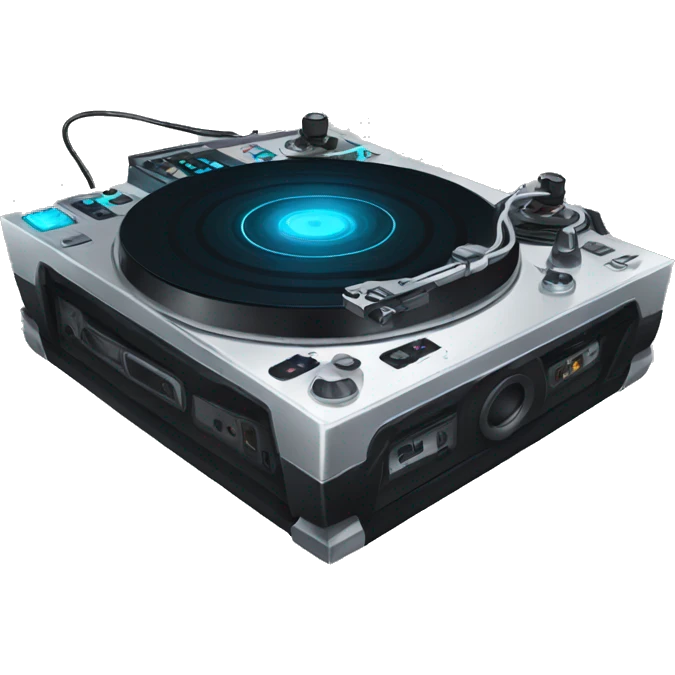 edm dj raving turntables hype emoji