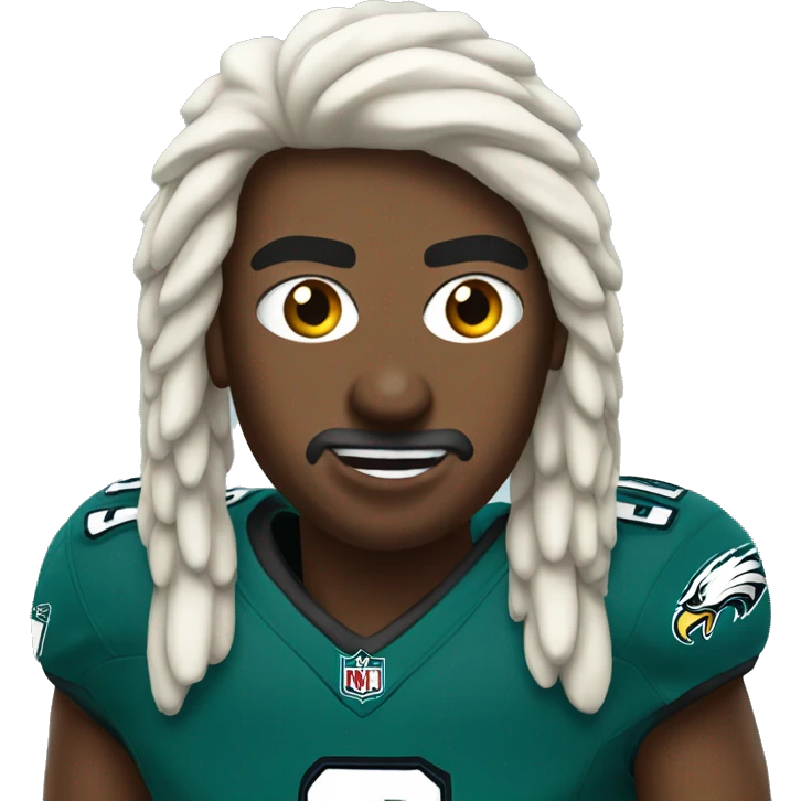 Eagle in eagles jersey  emoji