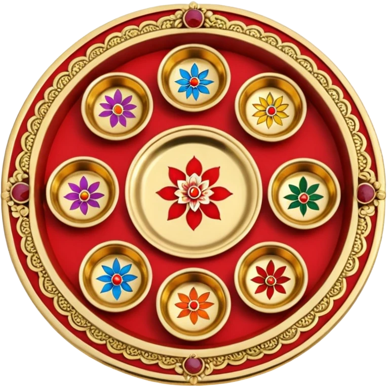 Pooja thali emoji