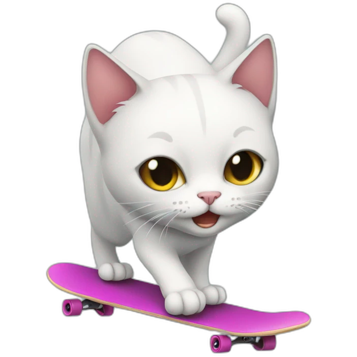 skater cat emoji